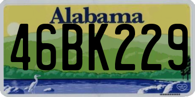 AL license plate 46BK229