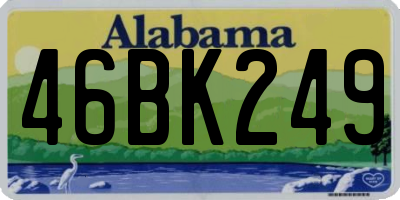 AL license plate 46BK249