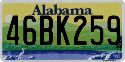 AL license plate 46BK259