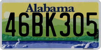 AL license plate 46BK305