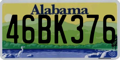 AL license plate 46BK376