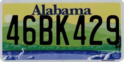 AL license plate 46BK429