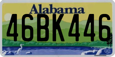 AL license plate 46BK446