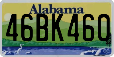 AL license plate 46BK460