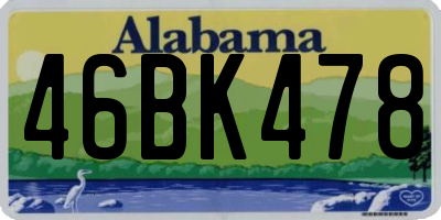 AL license plate 46BK478