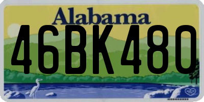 AL license plate 46BK480