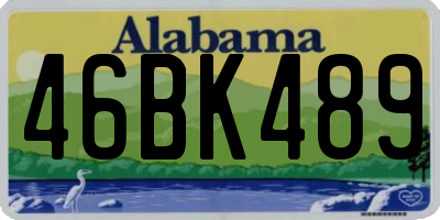 AL license plate 46BK489