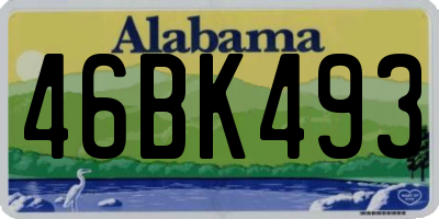 AL license plate 46BK493