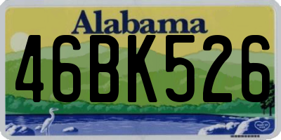 AL license plate 46BK526