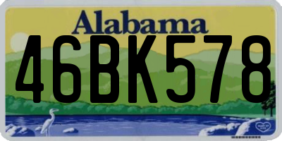 AL license plate 46BK578