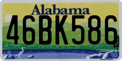 AL license plate 46BK586