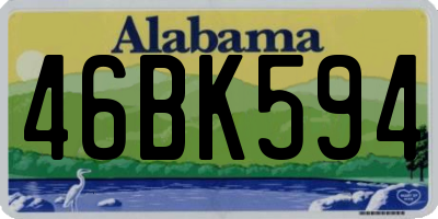 AL license plate 46BK594