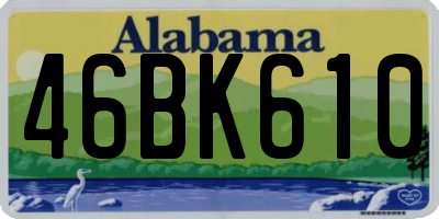 AL license plate 46BK610