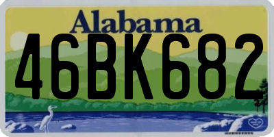 AL license plate 46BK682