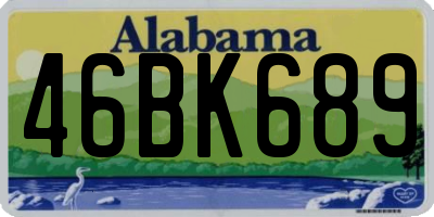 AL license plate 46BK689
