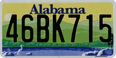 AL license plate 46BK715