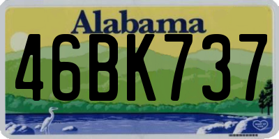 AL license plate 46BK737