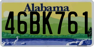 AL license plate 46BK761