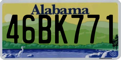 AL license plate 46BK771
