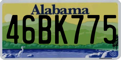 AL license plate 46BK775