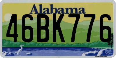 AL license plate 46BK776