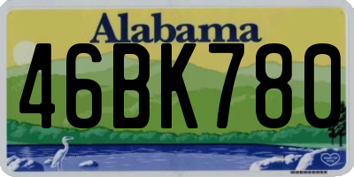 AL license plate 46BK780