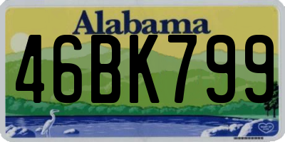 AL license plate 46BK799