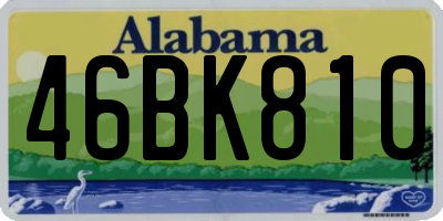 AL license plate 46BK810