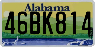 AL license plate 46BK814