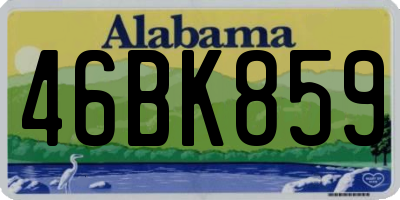 AL license plate 46BK859
