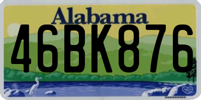 AL license plate 46BK876