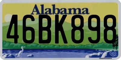 AL license plate 46BK898