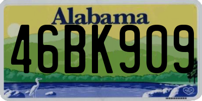 AL license plate 46BK909