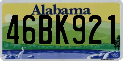 AL license plate 46BK921