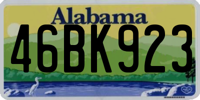 AL license plate 46BK923