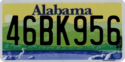 AL license plate 46BK956