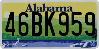 AL license plate 46BK959
