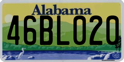AL license plate 46BL020