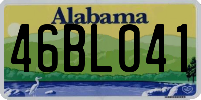 AL license plate 46BL041
