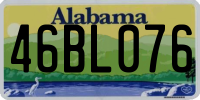 AL license plate 46BL076