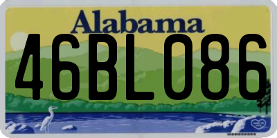 AL license plate 46BL086
