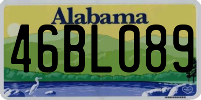 AL license plate 46BL089