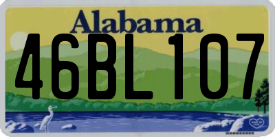 AL license plate 46BL107