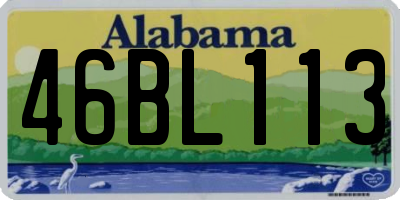 AL license plate 46BL113