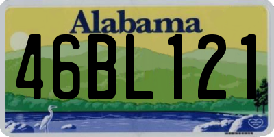 AL license plate 46BL121