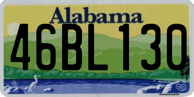 AL license plate 46BL130