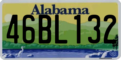 AL license plate 46BL132