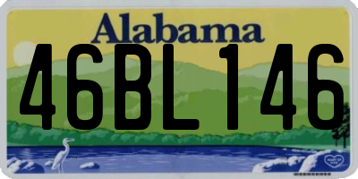 AL license plate 46BL146