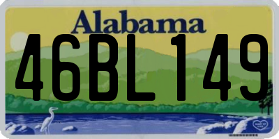 AL license plate 46BL149