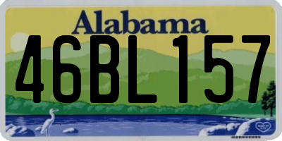 AL license plate 46BL157